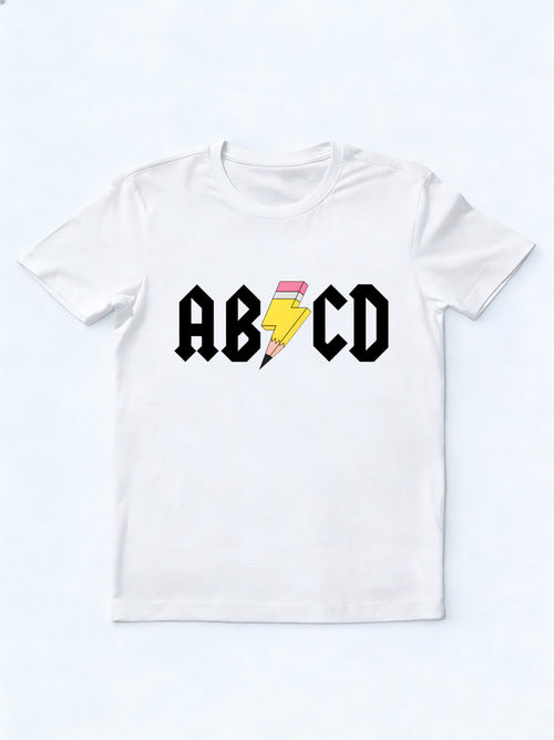ABCD Teacher Back to School Rock Gift T-Shirt