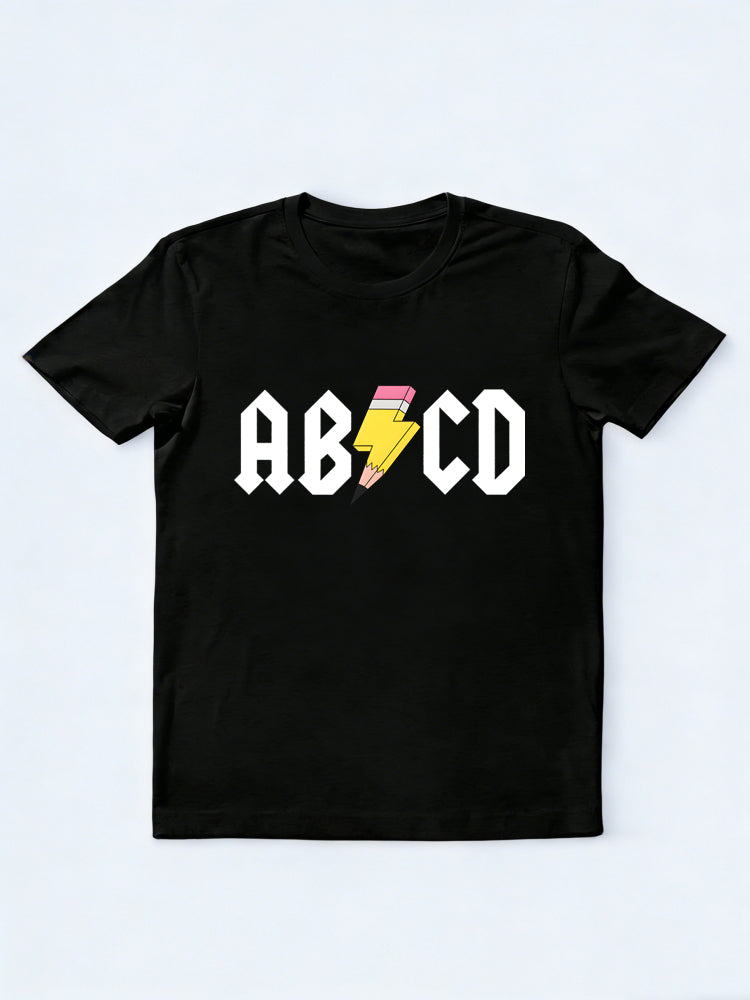 ABCD Teacher Back to School Rock Gift T-Shirt