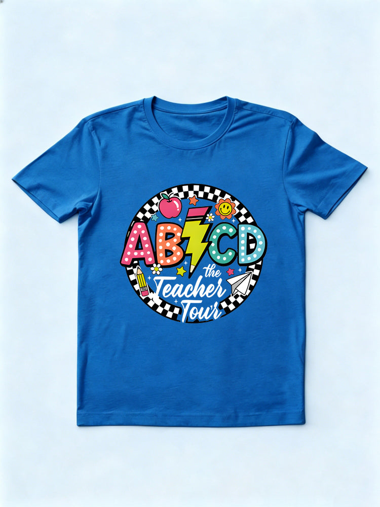 ABCD Teacher Tour Back To School Gift T-shirt