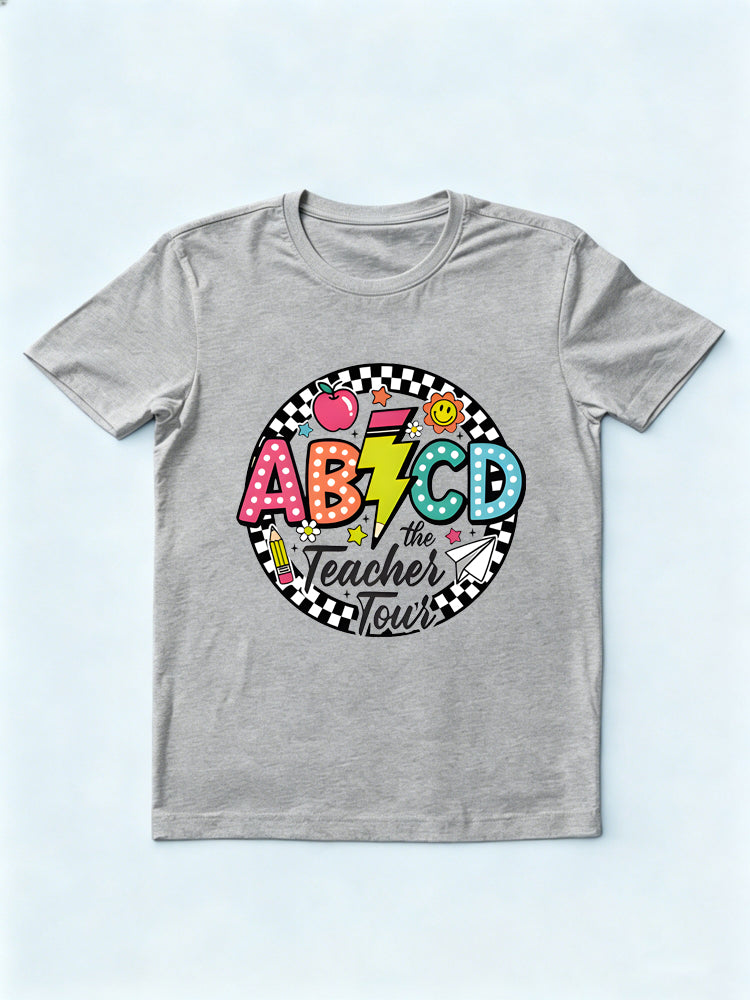 ABCD Teacher Tour Back To School Gift T-shirt