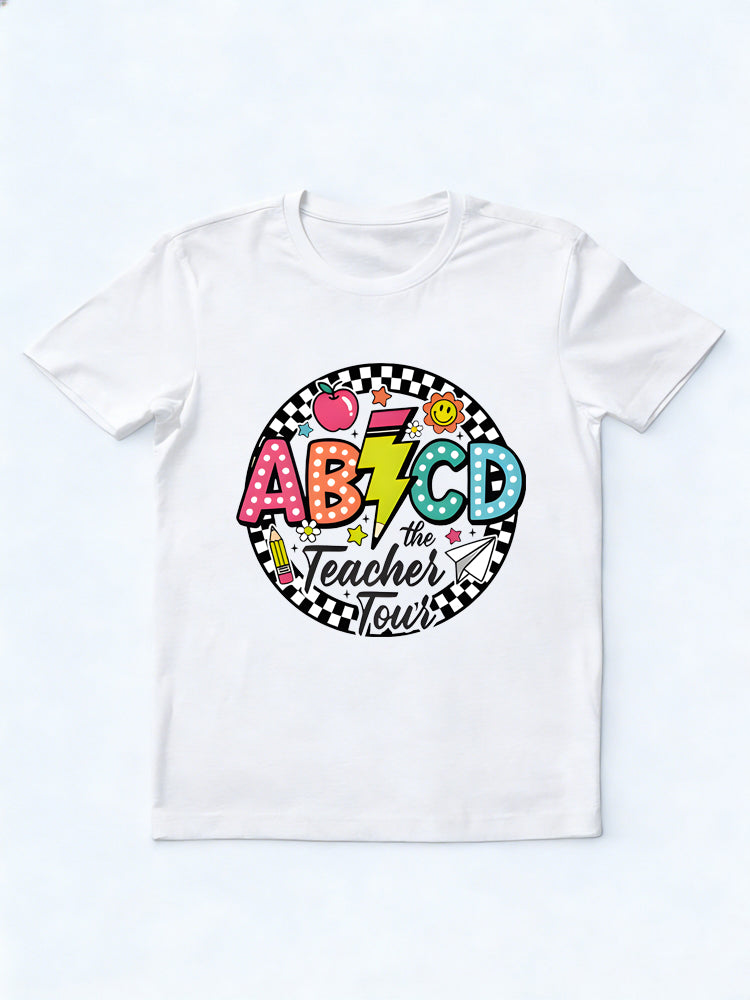 ABCD Teacher Tour Back To School Gift T-shirt