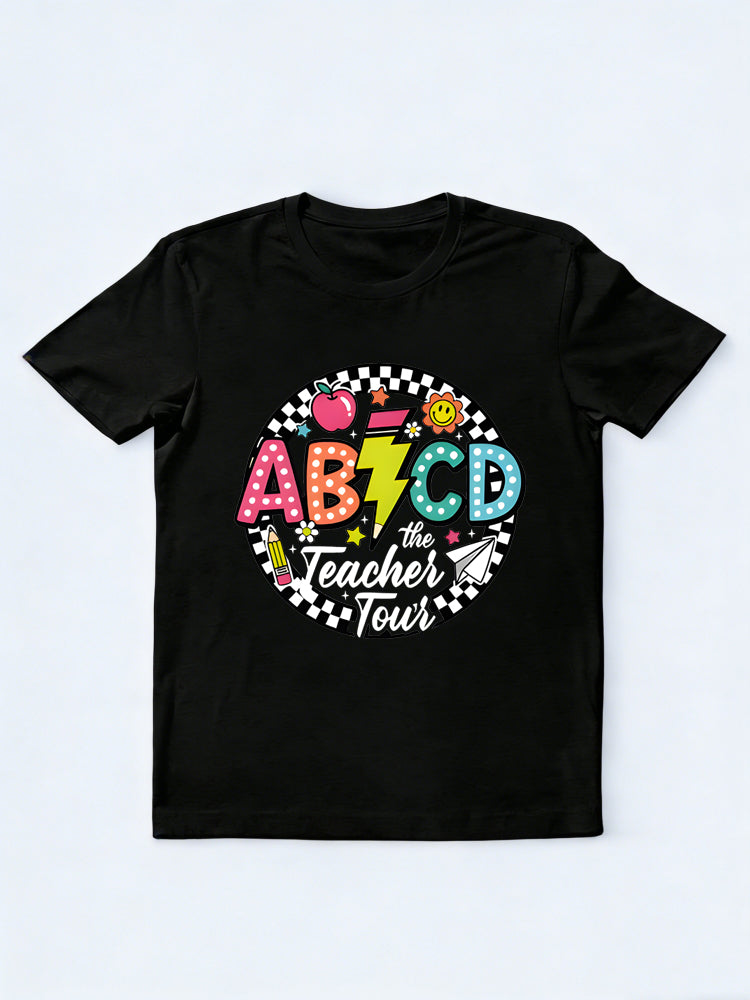 ABCD Teacher Tour Back To School Gift T-shirt