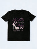A Was Born On October 27 Happy Birthday To Me Birthday Gift T-shirt