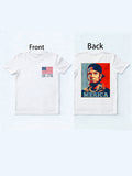Abraham Lincoln Merica American Flag 4th of July Gift T-Shirt
