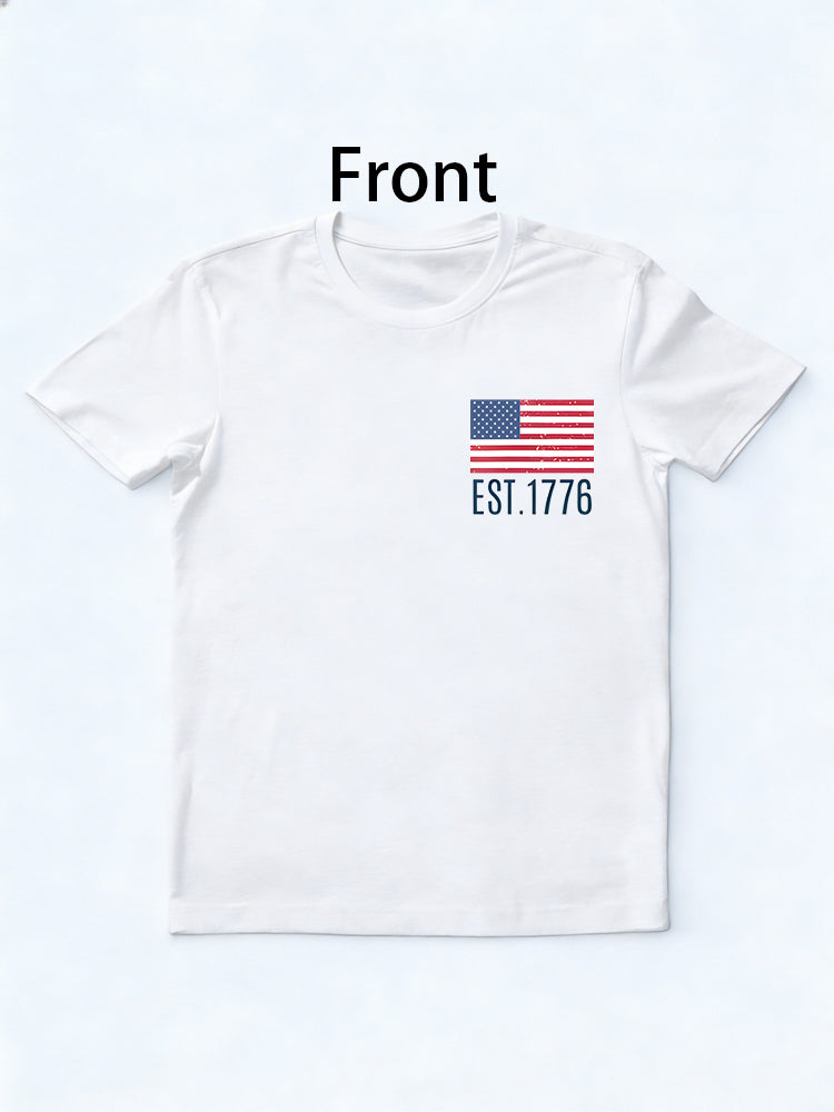 Abraham Lincoln Merica American Flag 4th of July Gift T-Shirt