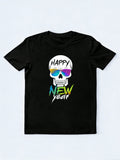 Abstract Happy New Skull Year New Year Gift T-Shirt
