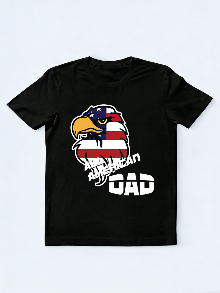 All American Dad Eagle 4th of July Gift T-shirt