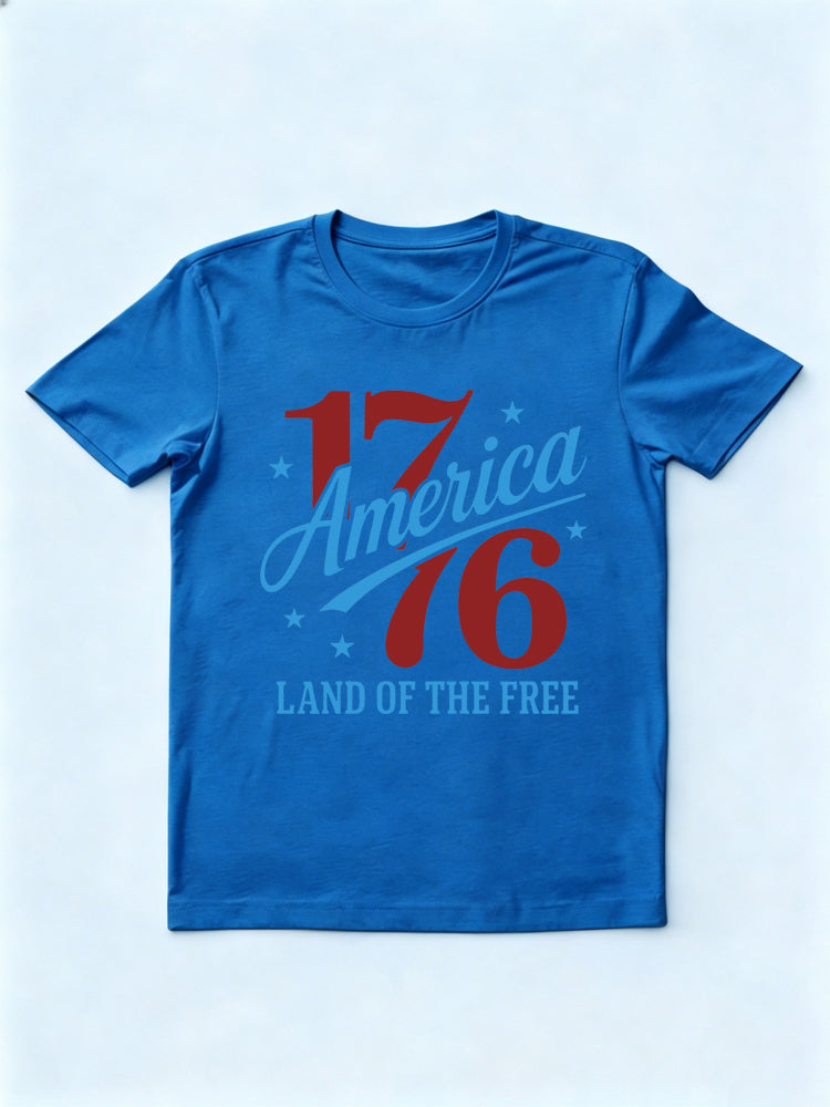 America 1776 Land Of The Free  250th Anniversary 4th Of July Independence Day Gift T-shirt