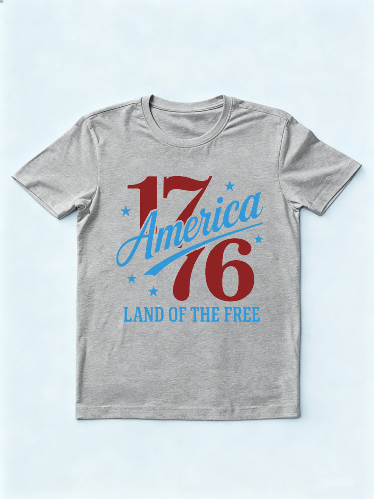 America 1776 Land Of The Free  250th Anniversary 4th Of July Independence Day Gift T-shirt