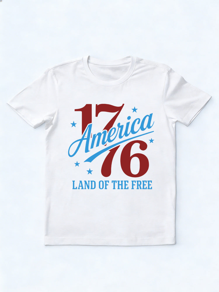 America 1776 Land Of The Free  250th Anniversary 4th Of July Independence Day Gift T-shirt