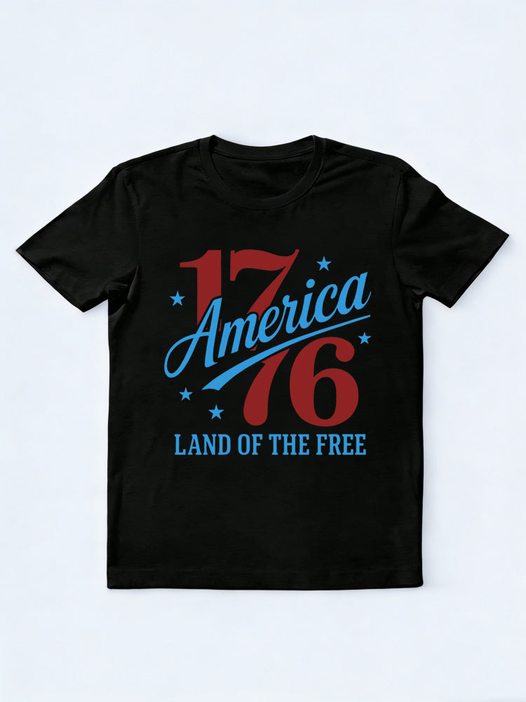 America 1776 Land Of The Free  250th Anniversary 4th Of July Independence Day Gift T-shirt