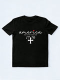 America Patriotic 1776 One Nation Under God 4th of July Gift T-shirt