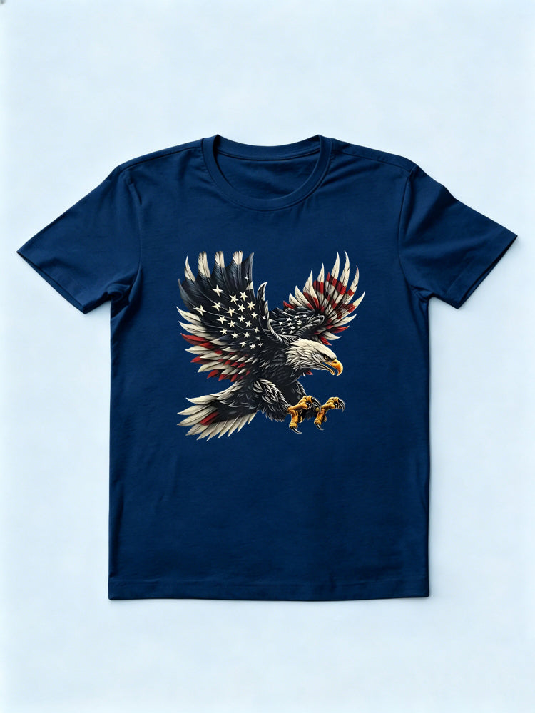 American Flag Eagle 4th of July T-shirt