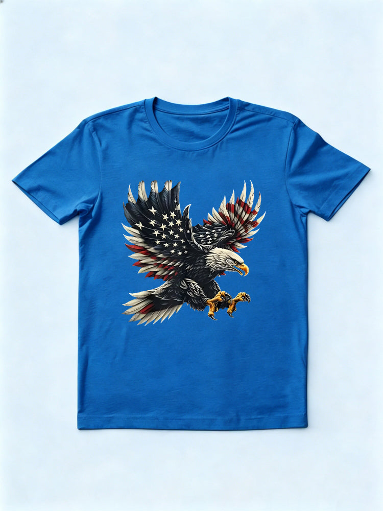 American Flag Eagle 4th of July T-shirt