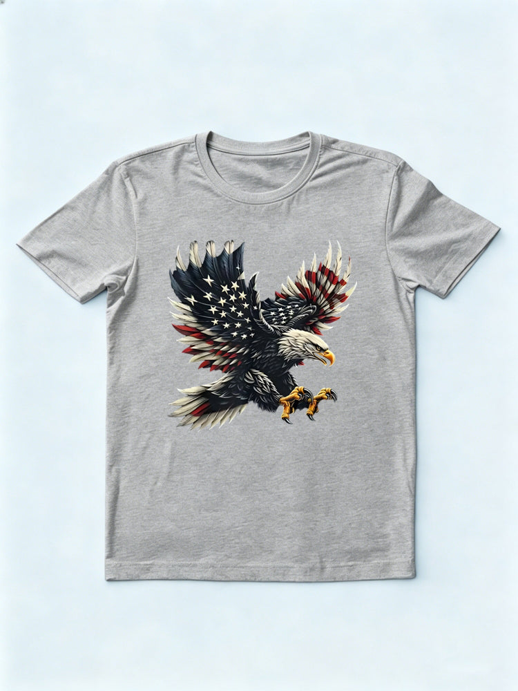 American Flag Eagle 4th of July T-shirt