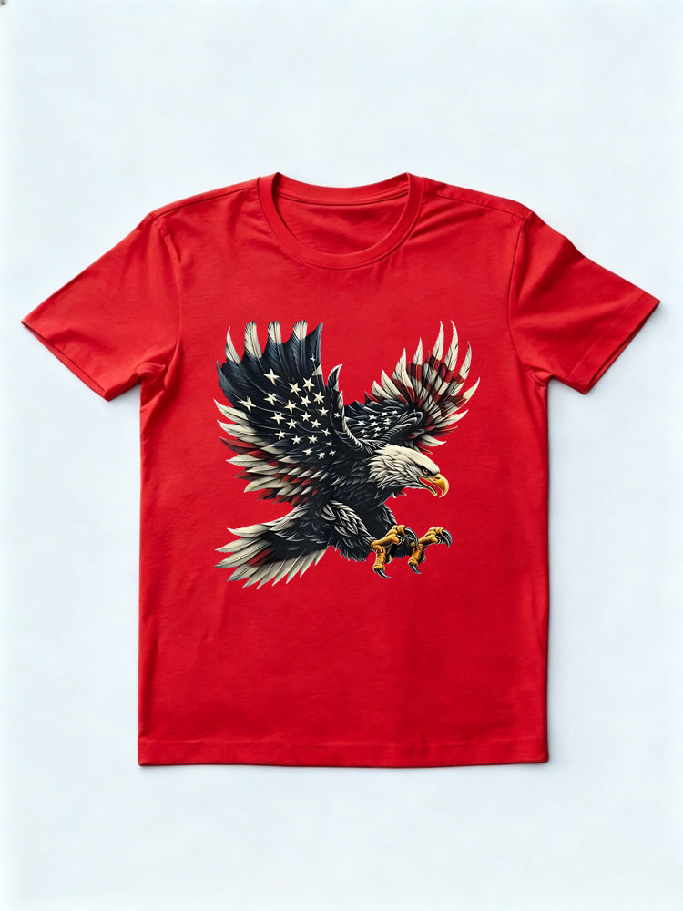 American Flag Eagle 4th of July T-shirt