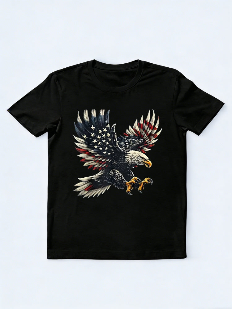 American Flag Eagle 4th of July T-shirt