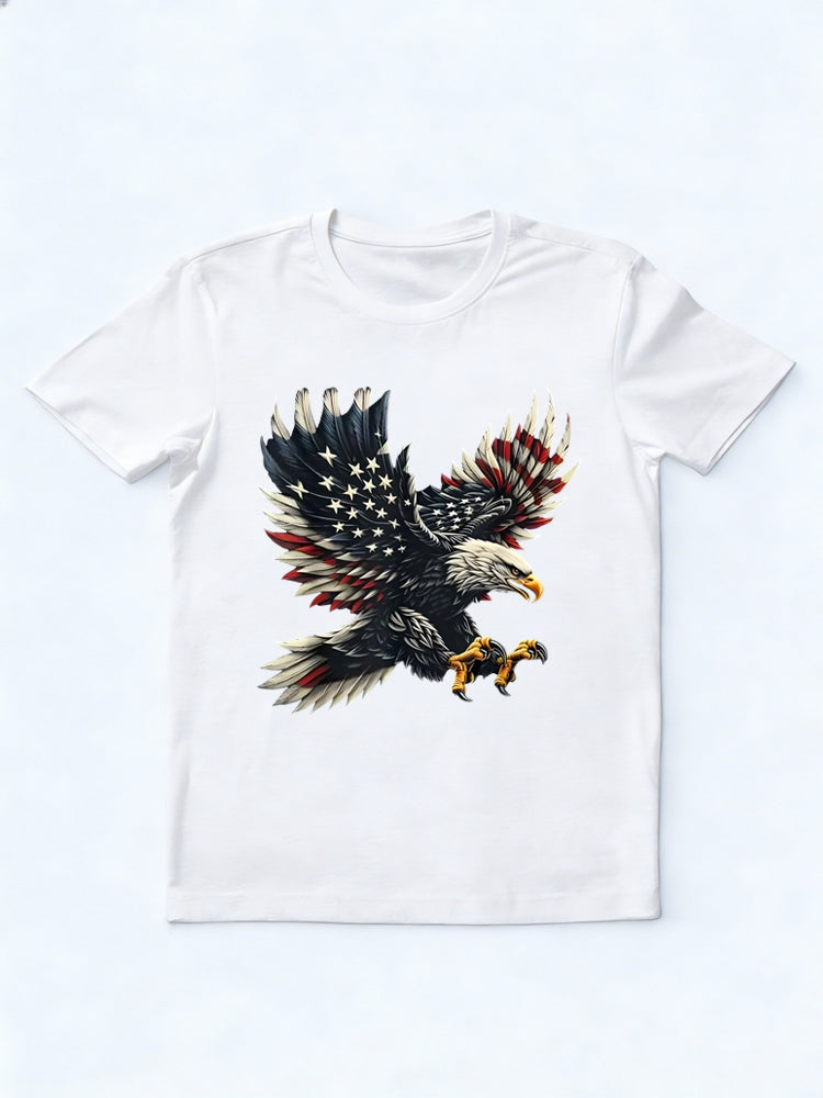 American Flag Eagle 4th of July T-shirt