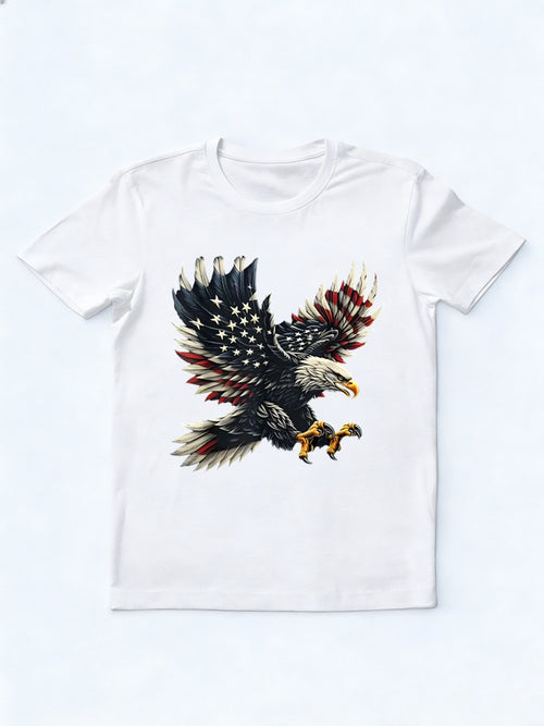 American Flag Eagle 4th of July T-shirt