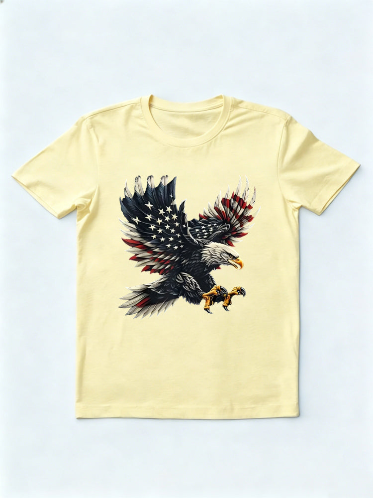 American Flag Eagle 4th of July T-shirt