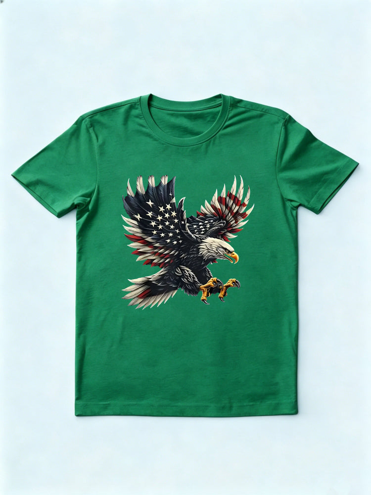 American Flag Eagle 4th of July T-shirt
