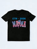 American Mama 1776~2026 4th of July T-shirt