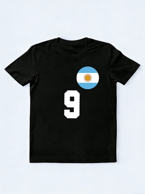 Argentina 9 Worldcup 2026 Champion MVP Player T-shirt