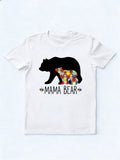 Autism Mama Bear Mother's Day T-shirt