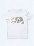 Baseball Mama Printed Happy Mother's Day T-Shirt