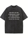 Be Nice To Me Washed T-shirt