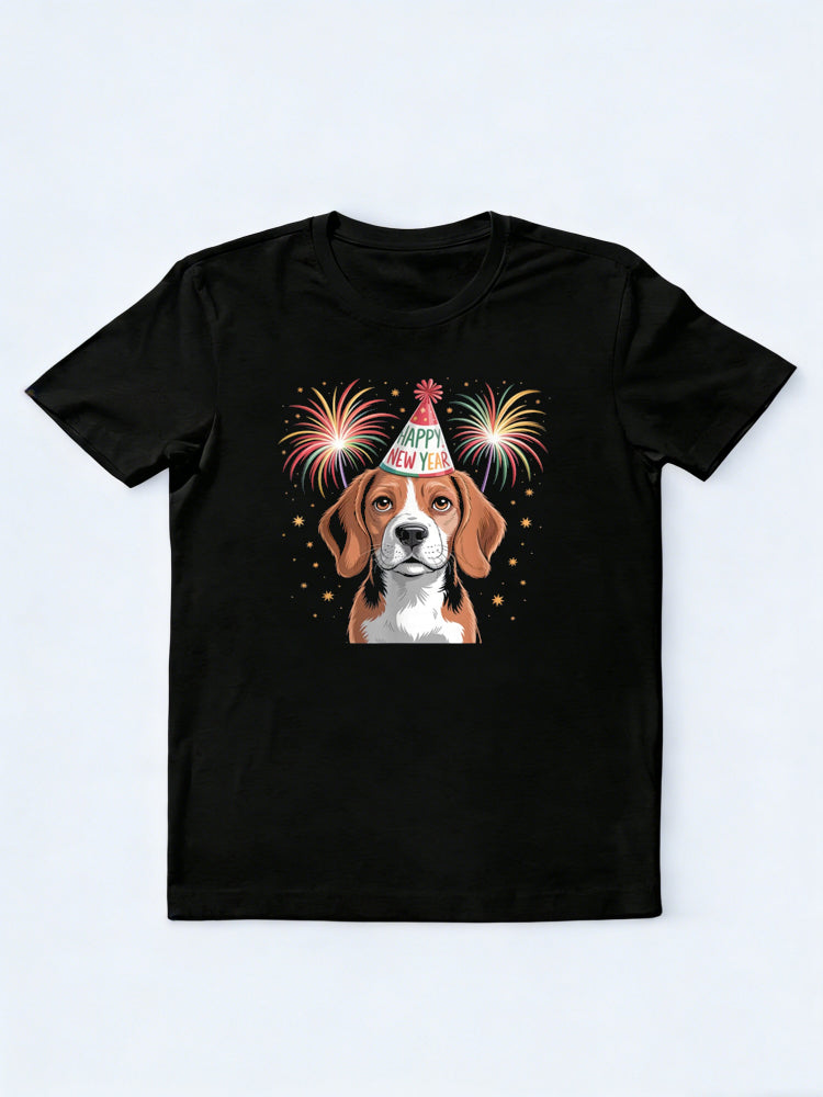 Beagle Dog New Years Eve Party New Year Gift T-Shirt