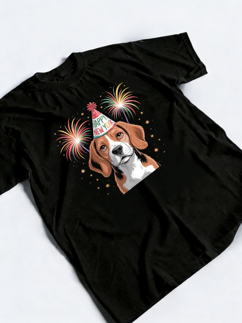 Beagle Dog New Years Eve Party New Year Gift T-Shirt