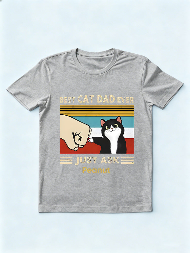 Best Cat Dad Ever Gift T-shirt