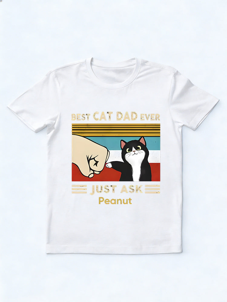 Best Cat Dad Ever Gift T-shirt