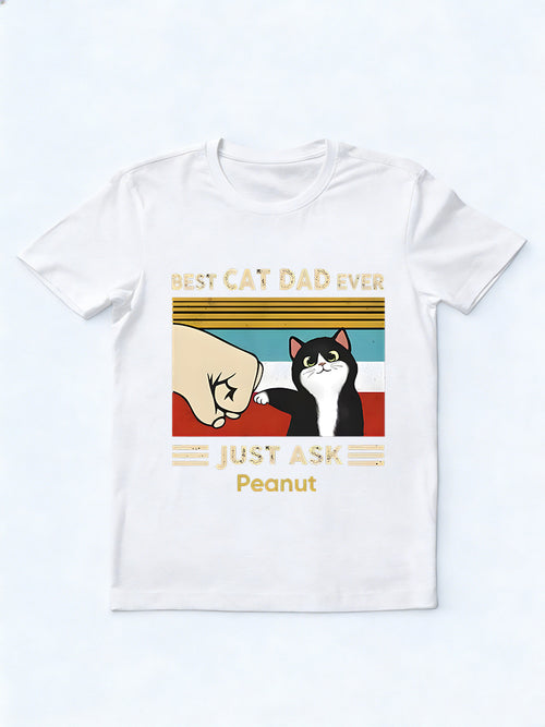 Best Cat Dad Ever Gift T-shirt