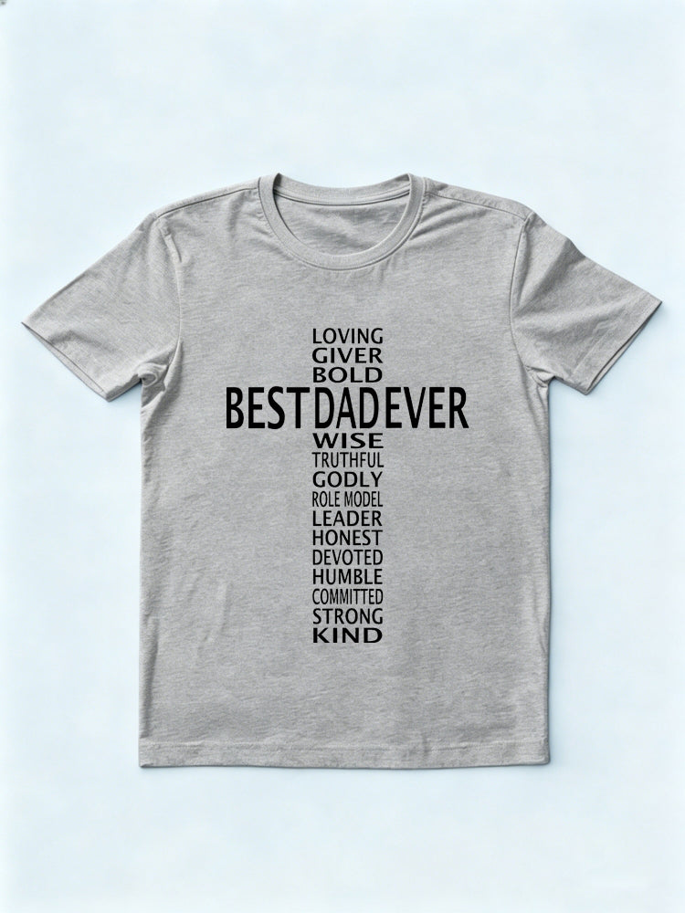 Best Dad Ever Cross Father's Day Gift T-Shirt