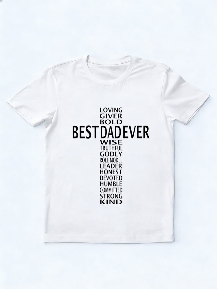 Best Dad Ever Cross Father's Day Gift T-Shirt