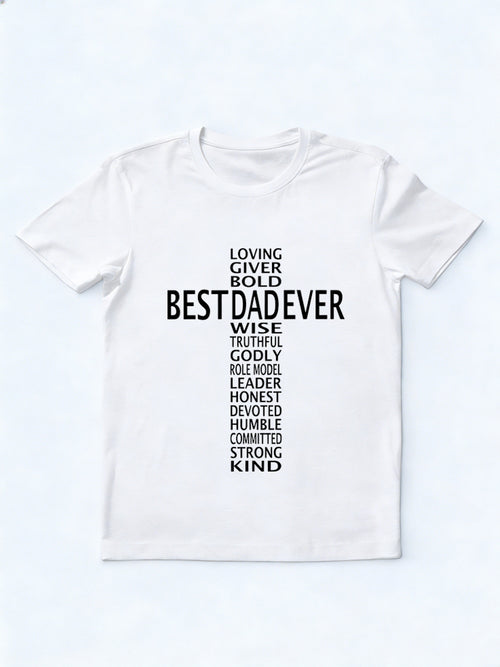 Best Dad Ever Cross Father's Day Gift T-Shirt