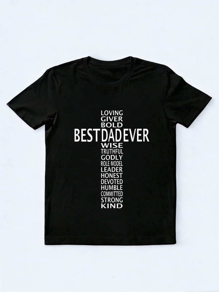 Best Dad Ever Cross Father's Day Gift T-Shirt