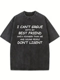 Best Friend Don't Lisent Washed T-shirt
