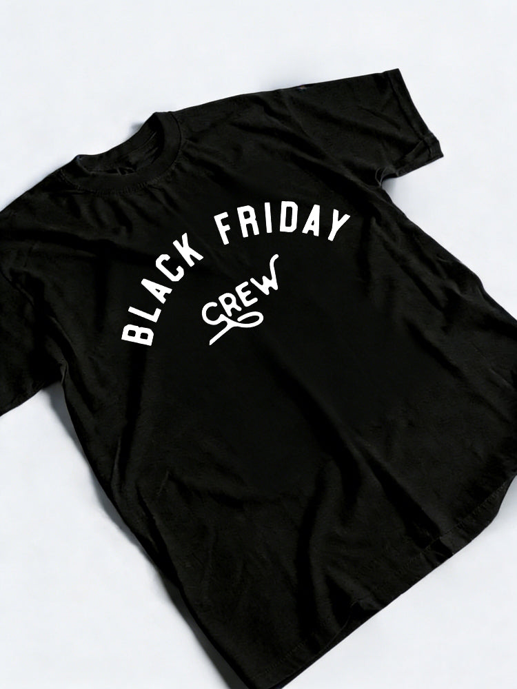 Black Friday Shopping Crew Shirt. Christmas Shopping Gift T-Shirt