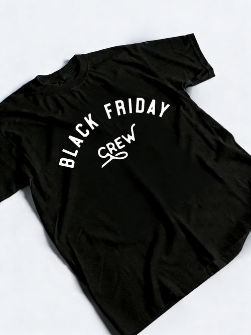 Black Friday Shopping Crew Shirt. Christmas Shopping Gift T-Shirt