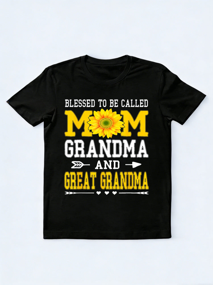 Blessed To Be Called Grandma and Great Grandma Mother's Day T-shirt
