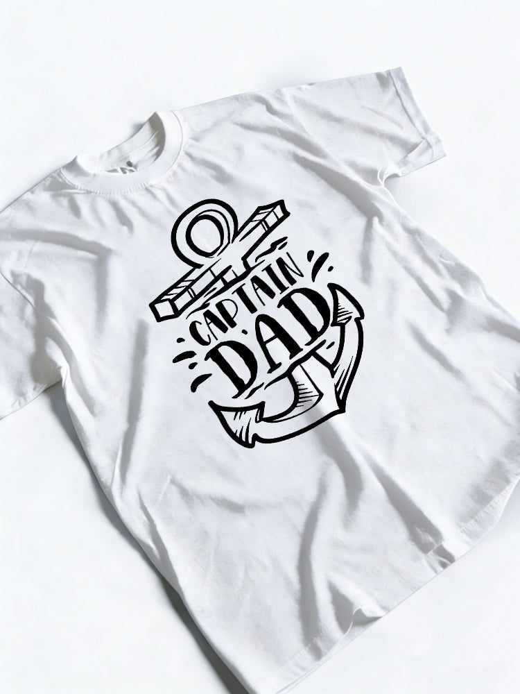 Captain Dad Father‘s Day Gift T-Shirt