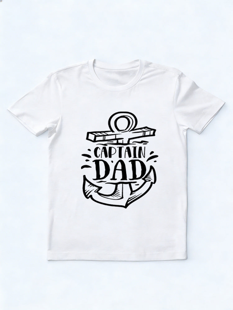 Captain Dad Father‘s Day Gift T-Shirt