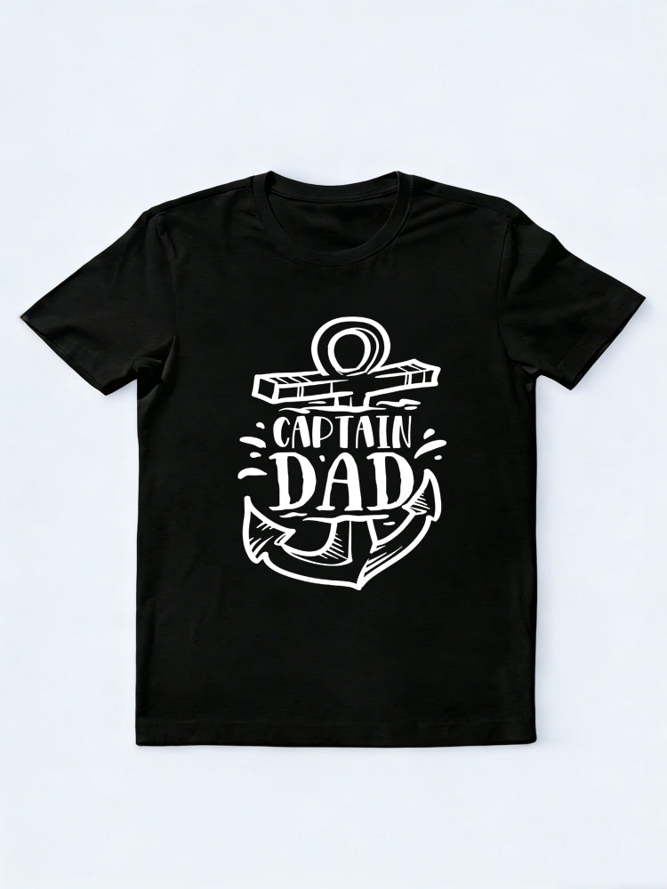Captain Dad Father‘s Day Gift T-Shirt