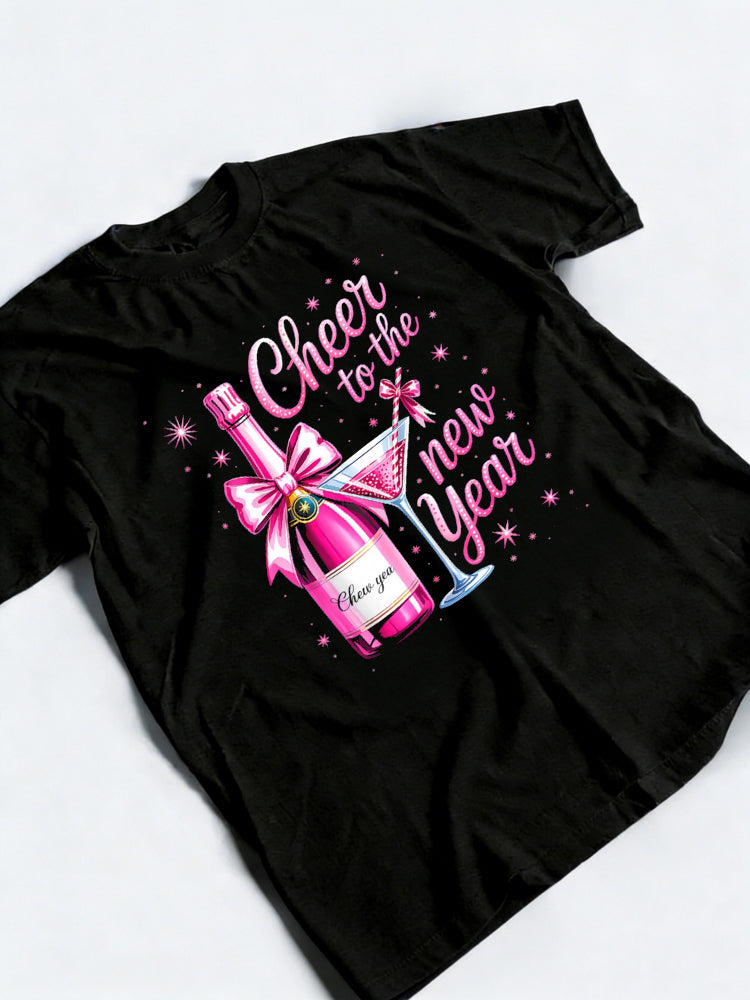 Cheer to The New Year Happy New Year Gift T-Shirt