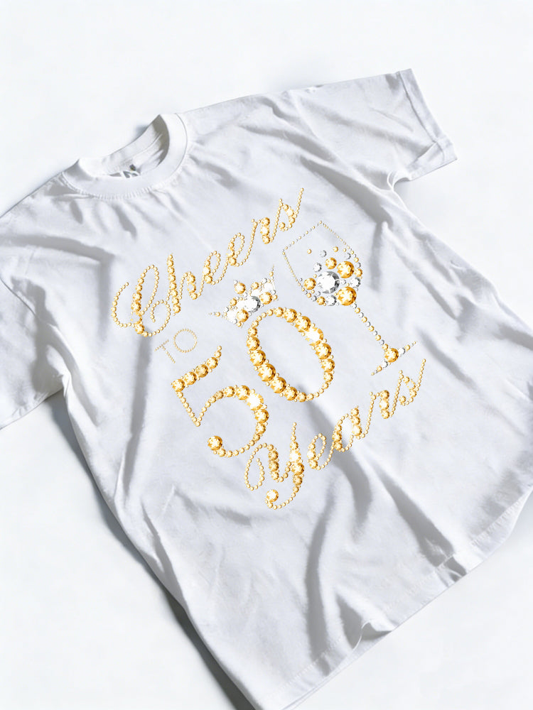 Cheers To 50 Years. 50th's Birthday Gift T-shirt