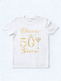 Cheers To 50 Years. 50th's Birthday Gift T-shirt