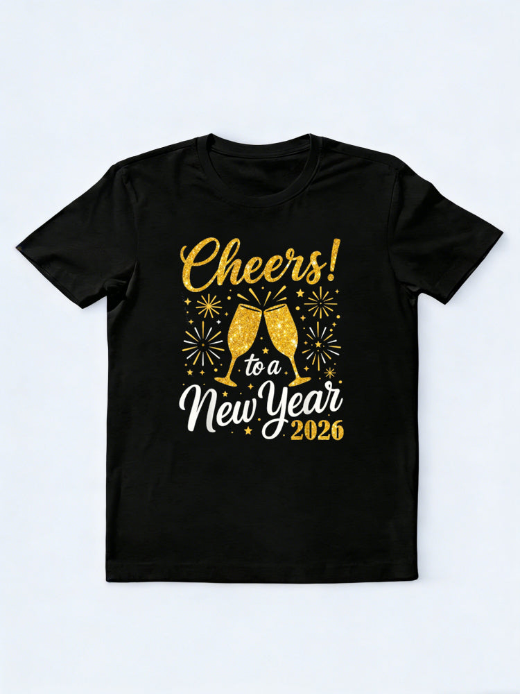 Cheers to A New Year 202X Happy New Year Gift T-Shirt